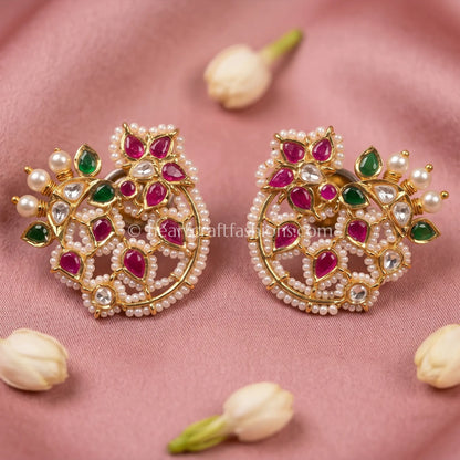 Gulnaar Heritage Kundan Studs
