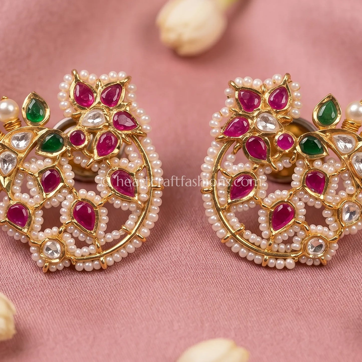 Gulnaar Heritage Kundan Studs
