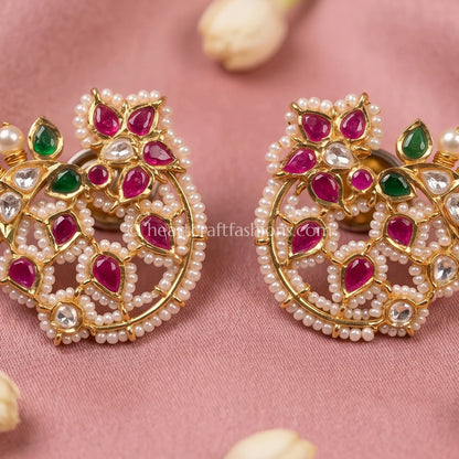 Gulnaar Heritage Kundan Studs