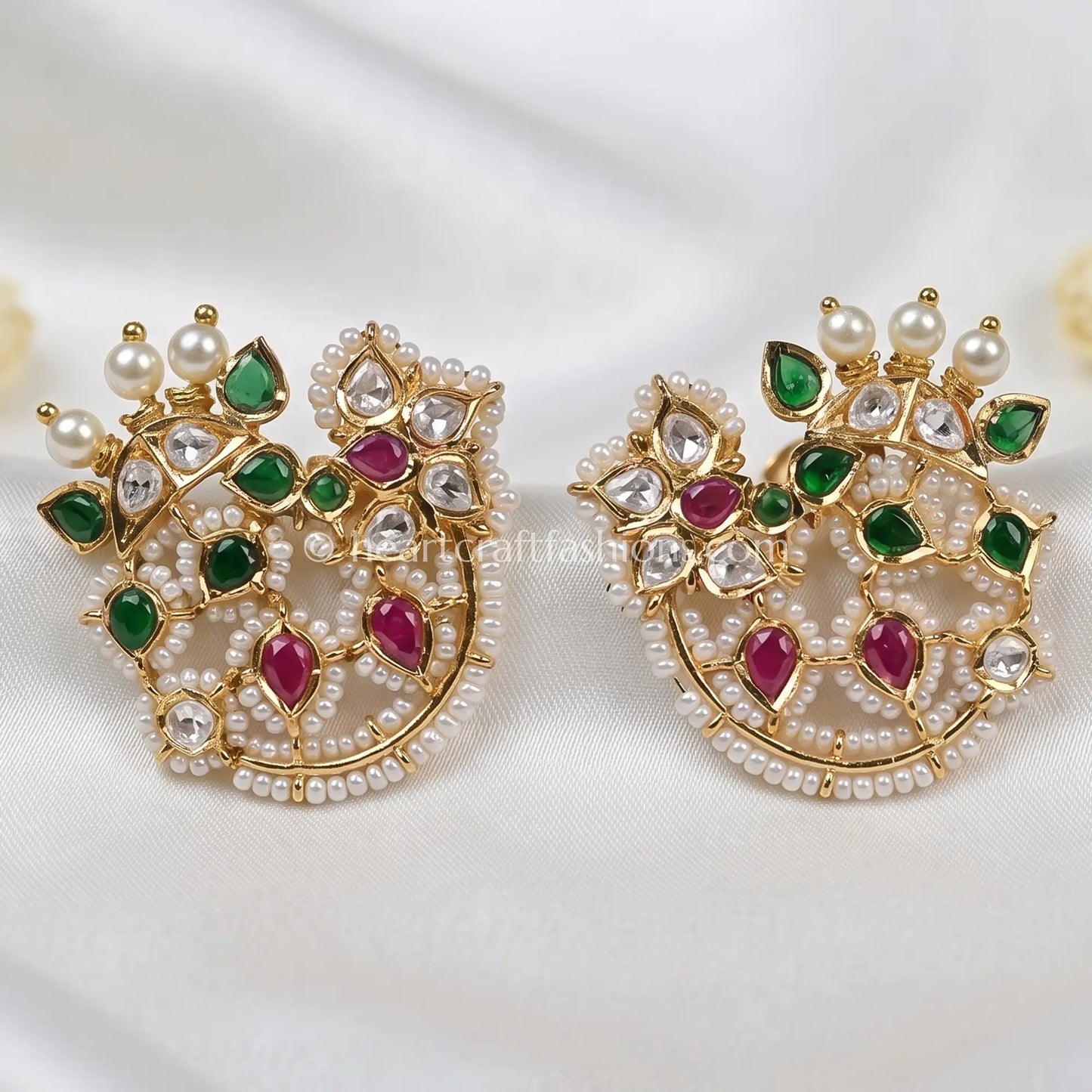 Gulrang Heritage Kundan Studs