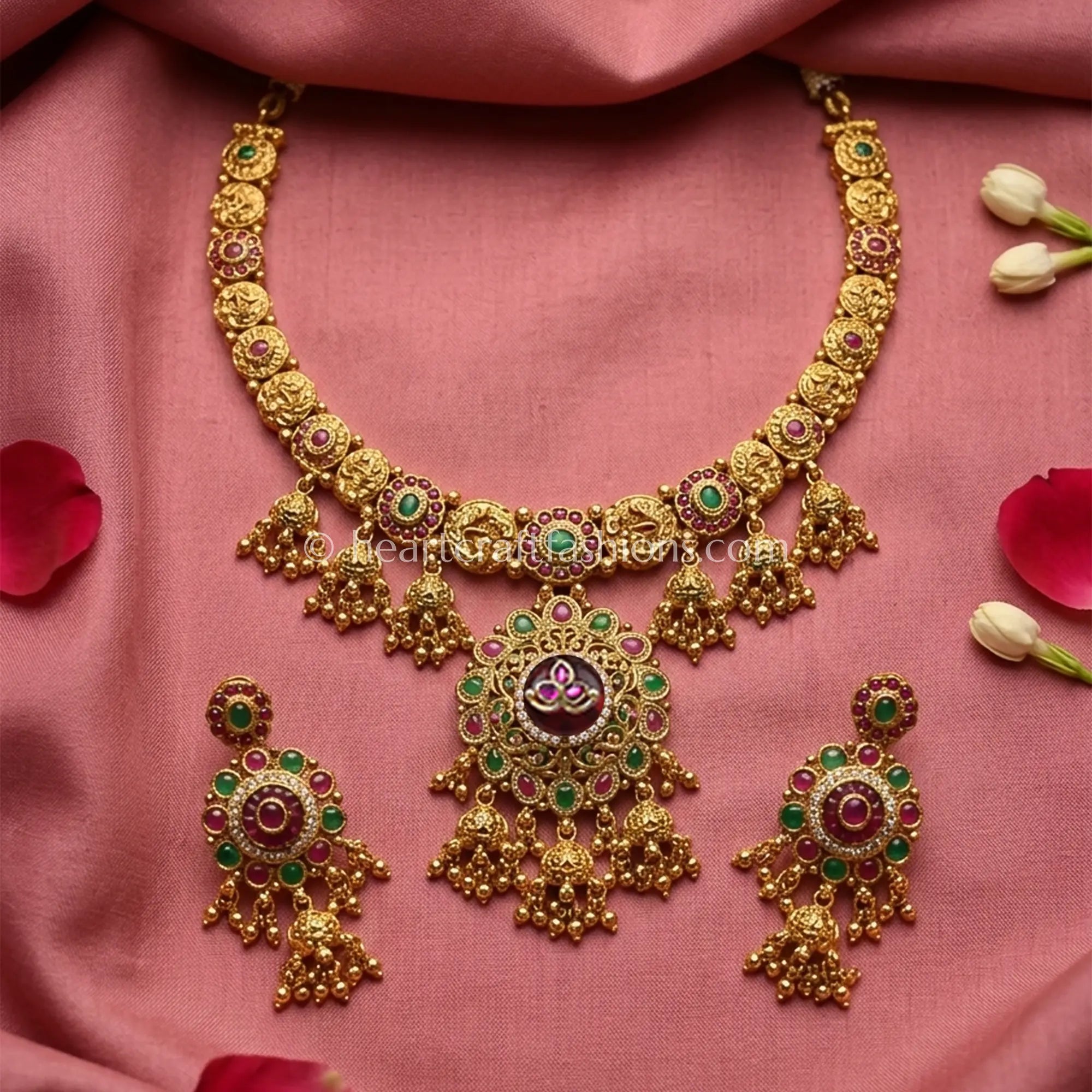 Heritage Rajwadi Kundan Jhumki Choker