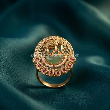 Heritage Gajraj Pearl Ring