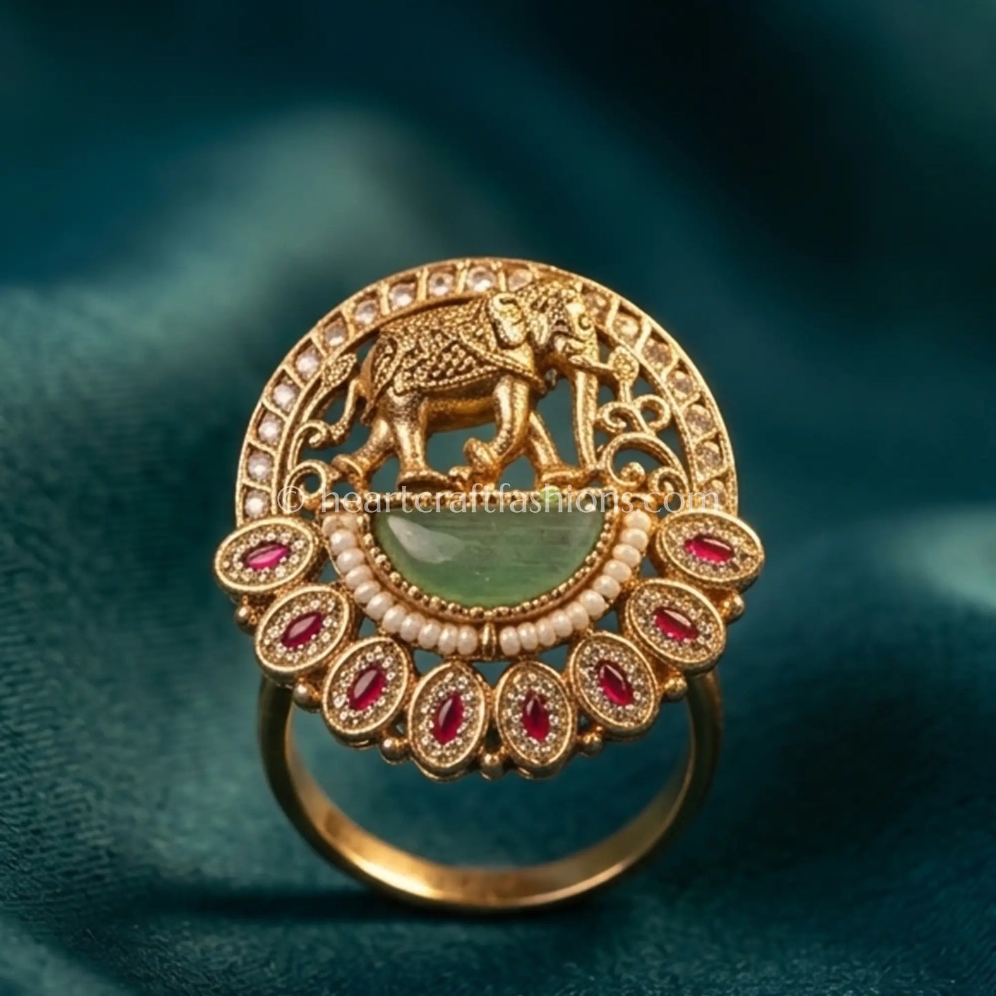 Heritage Gajraj Pearl Ring