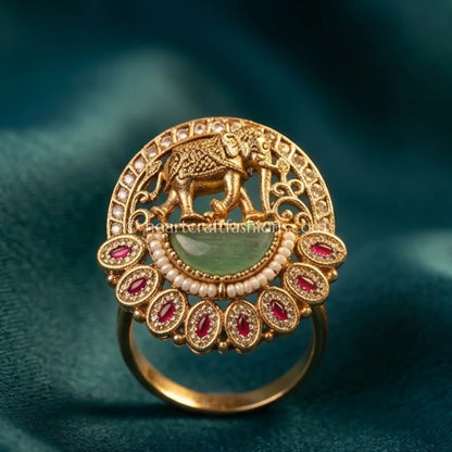 Heritage Gajraj Pearl Ring