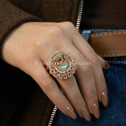 Heritage Gajraj Pearl Ring