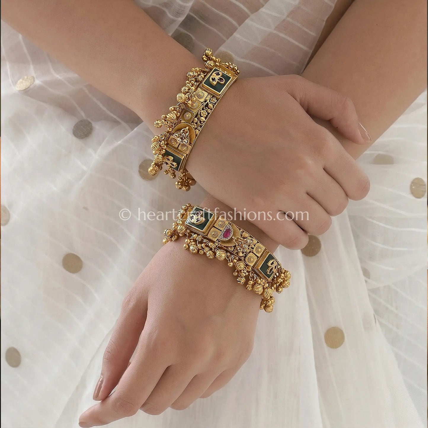 Heritage Ghunghroo Jhumki Patla