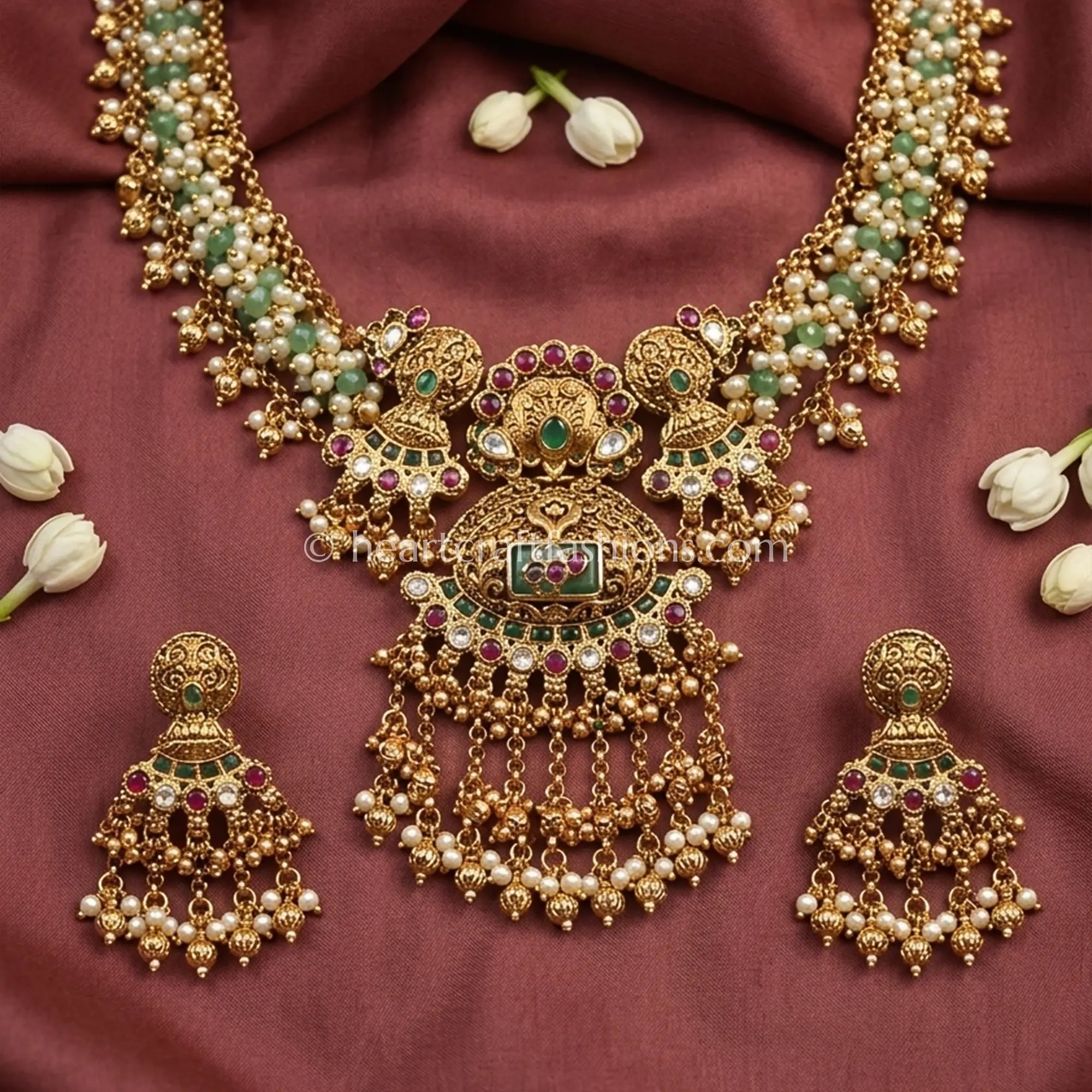 Heritage Kundan Pearl Rani Haar