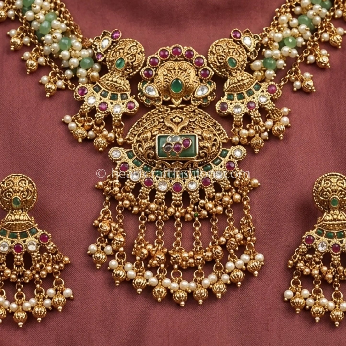 Heritage Kundan Pearl Rani Haar
