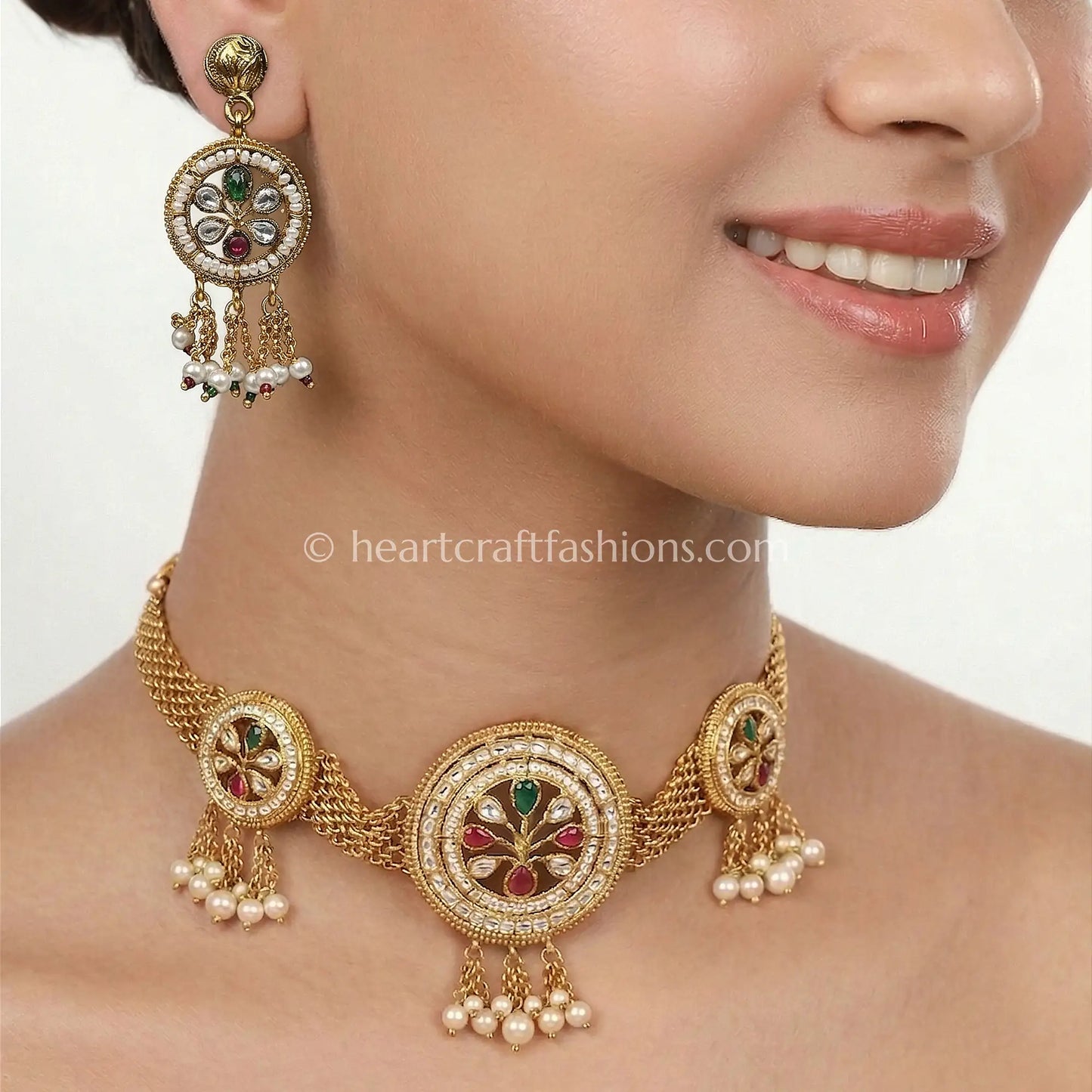 Heritage Meenakari Kundan Choker Set