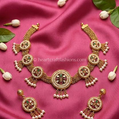 Heritage Meenakari Kundan Choker Set