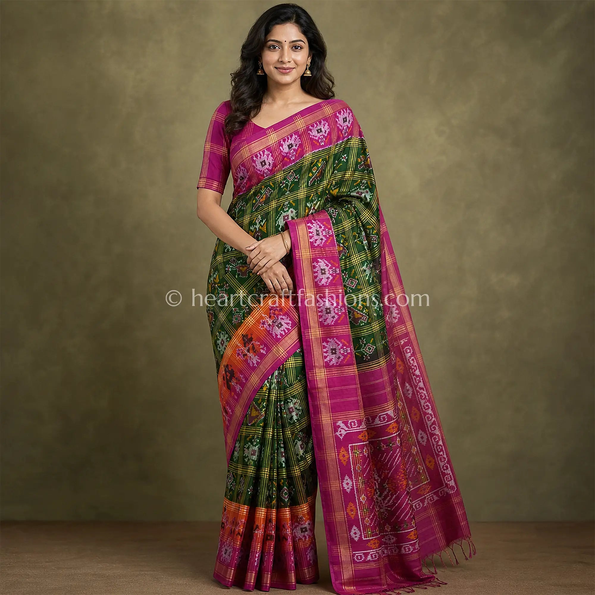 Heritage Multicolor Patola Silk Saree
