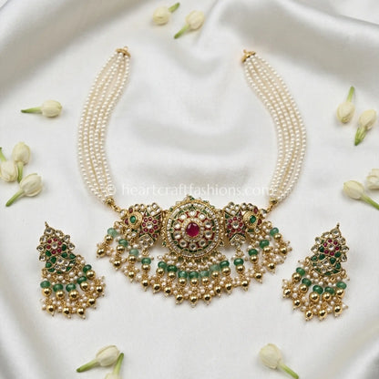 Heritage Pachi Kundan Jadau Choker Set