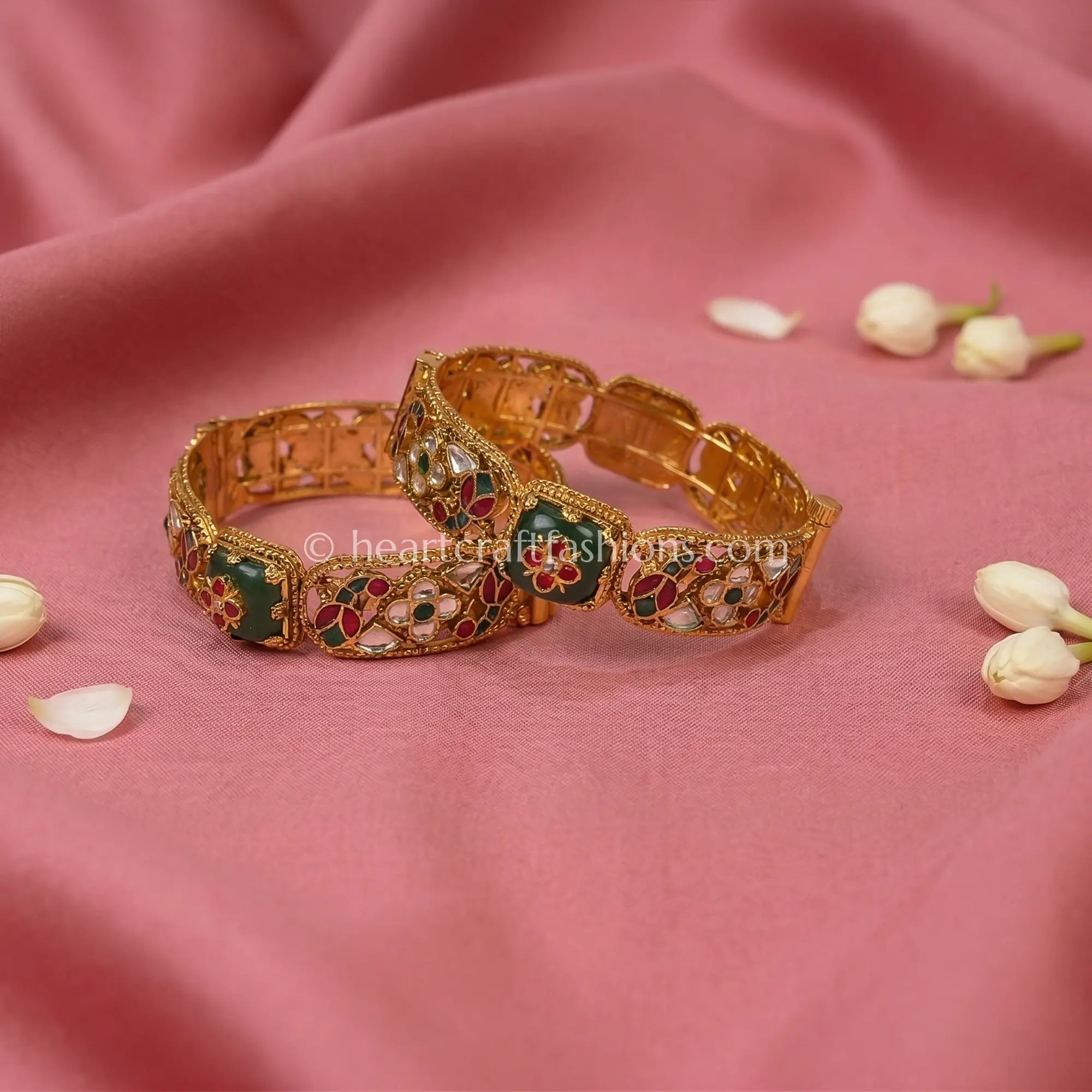 Heritage Pachi Meenakari Patla