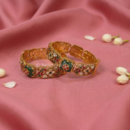 Heritage Pachi Meenakari Patla