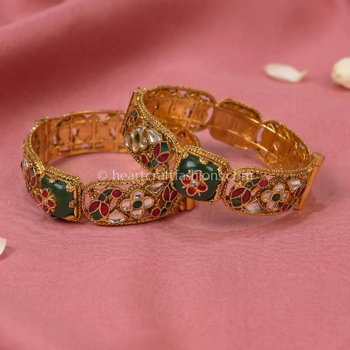 Heritage Pachi Meenakari Patla