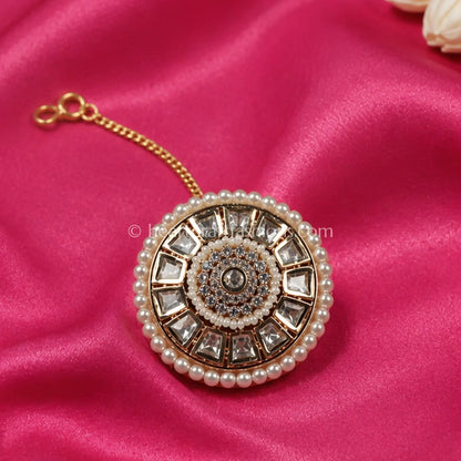 Heritage Pristine Kundan & Pearl Borla