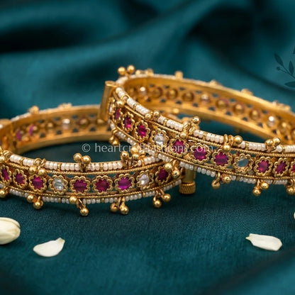 Heritage Ruby Floral Sleek Patla