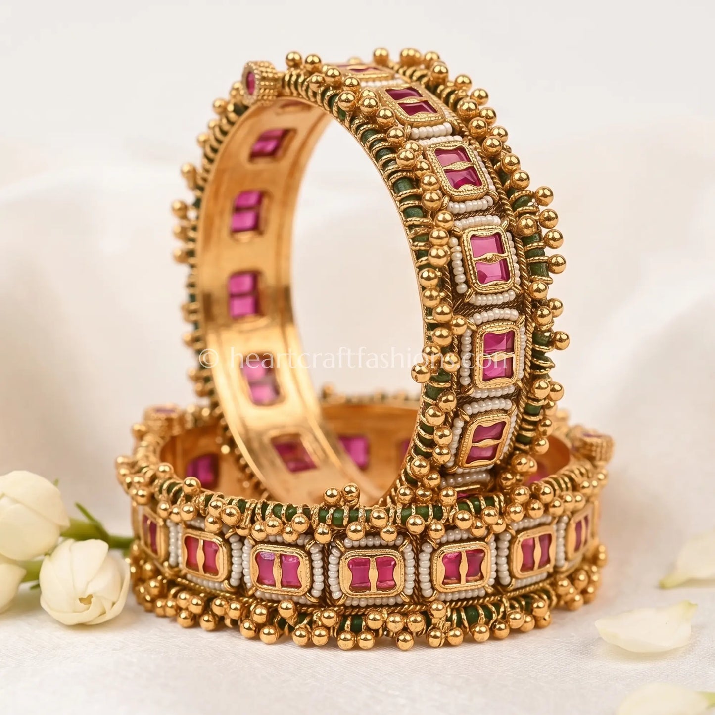 Heritage Ruby Kundan Broad Patla