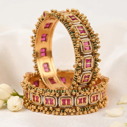 Heritage Ruby Kundan Broad Patla