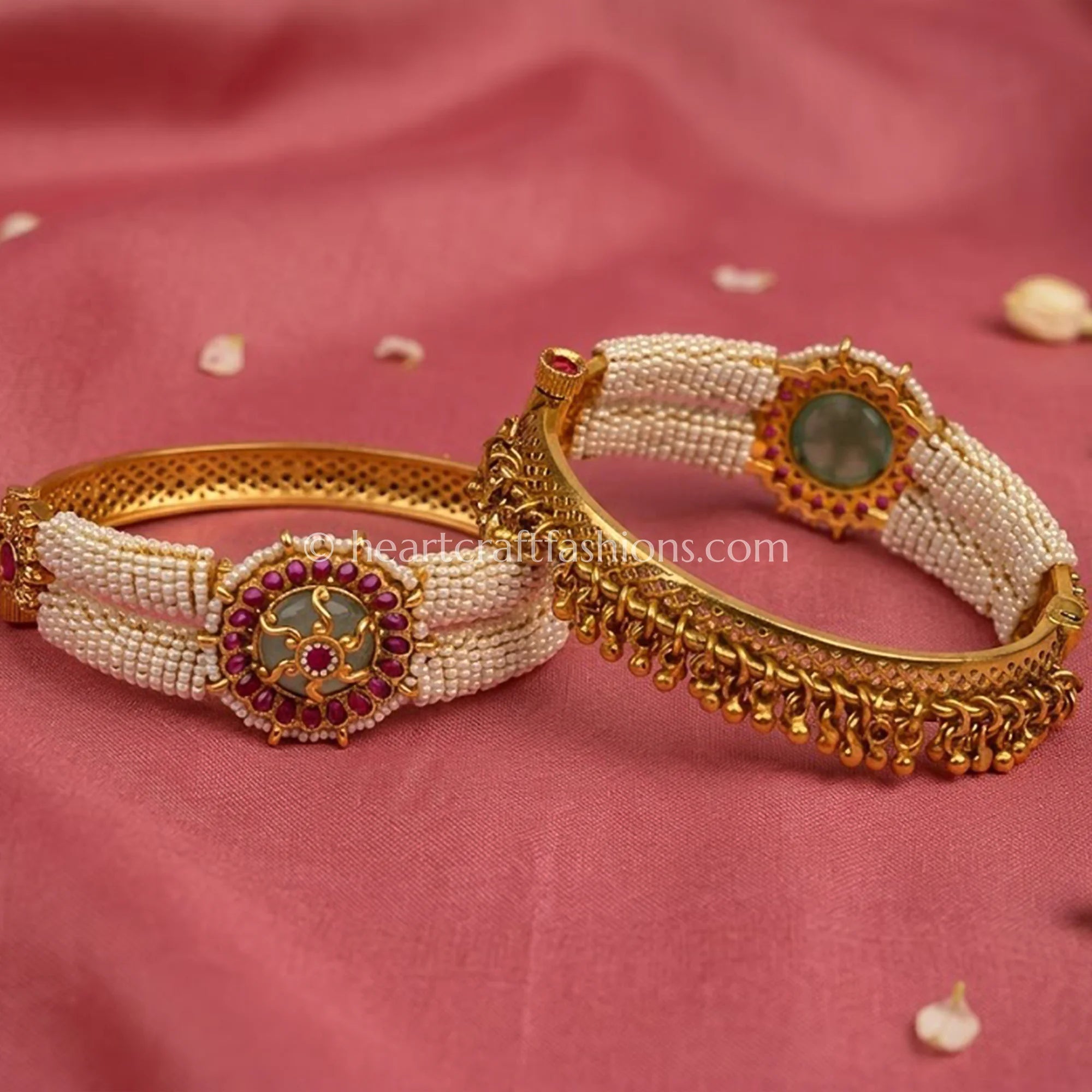 Heritage Moti Ruby Emerald Patla