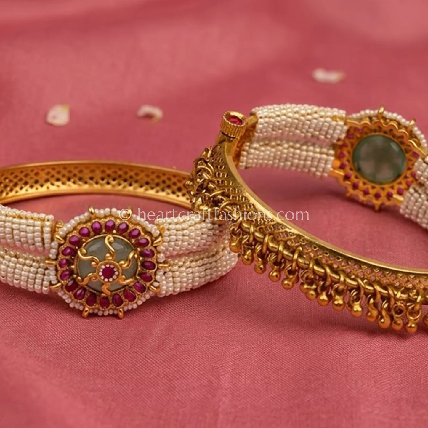 Heritage Moti Ruby Emerald Patla