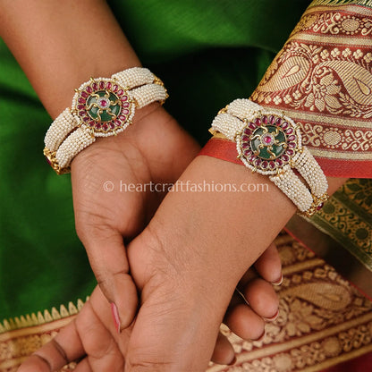 Heritage Moti Ruby Emerald Patla