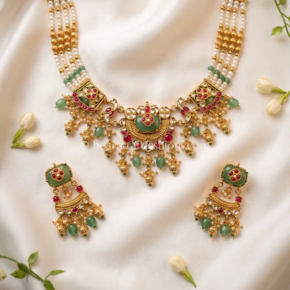 Heritage Pachi Meenakari Kundan Choker Set