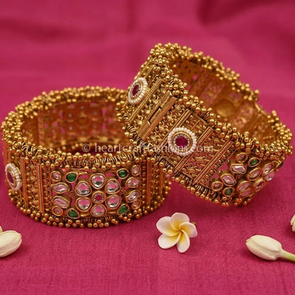 Heritage Ruby Emerald Kundan Patla