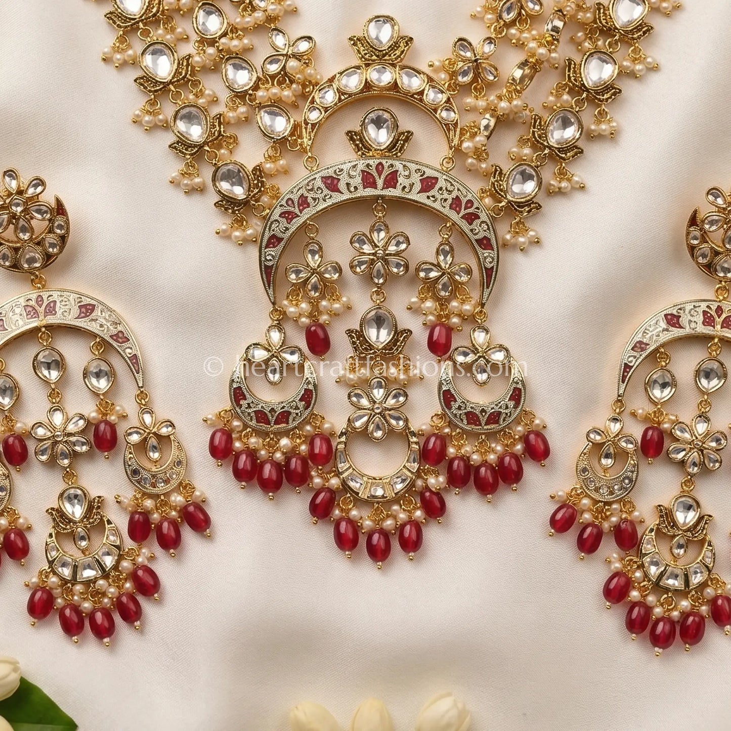 Imperial Sunehri Kundan Statement Necklace