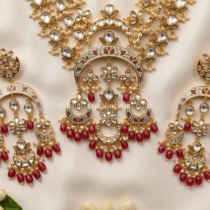 Imperial Sunehri Kundan Statement Necklace