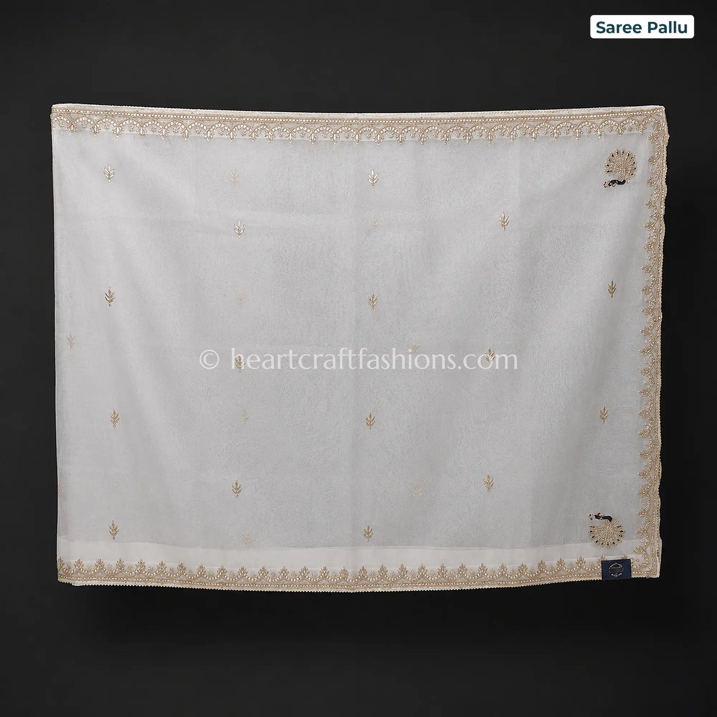 Ivory Elegance Organza Gota Patti Saree