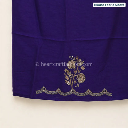 Ivory Grace Organza Kolkata Handwork Saree
