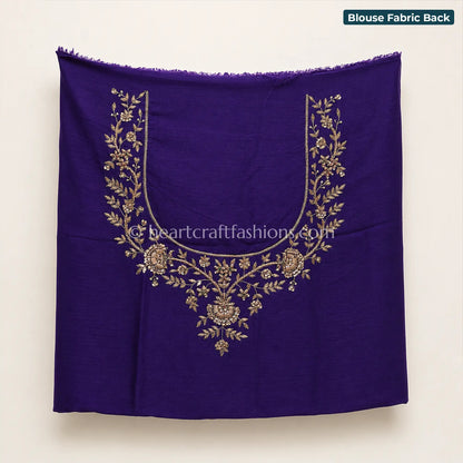 Ivory Grace Organza Kolkata Handwork Saree