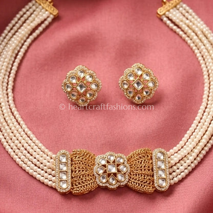 Ivory Royale Kundan Choker Set