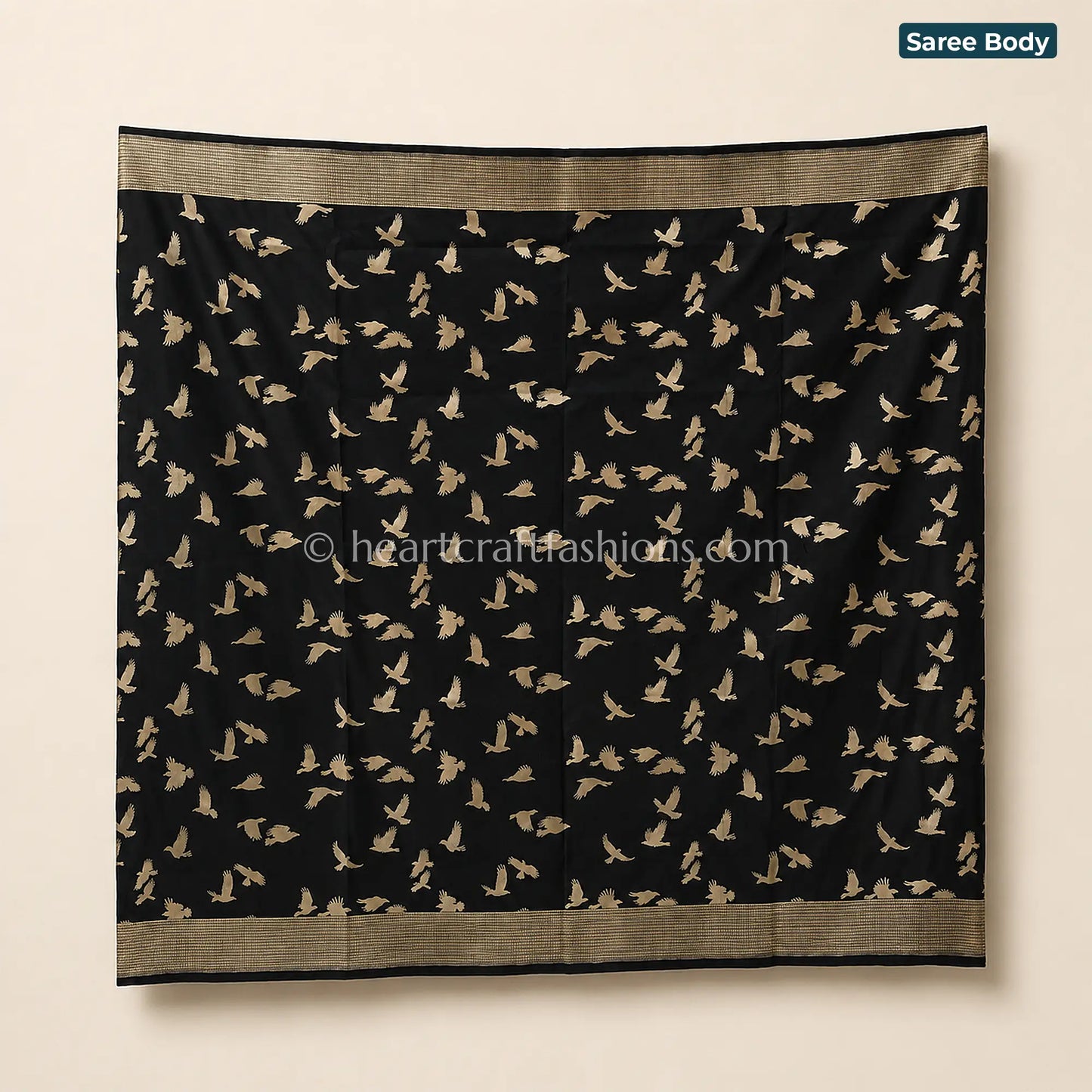 Kali Hansa Banarasi Katan Silk Saree