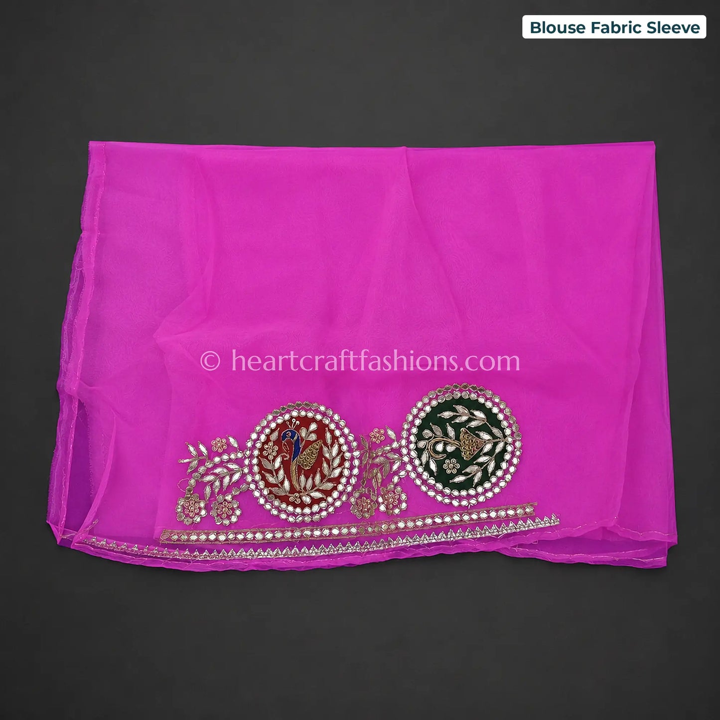 Kesar Rani Ombre Kora Silk Gota Patti Saree