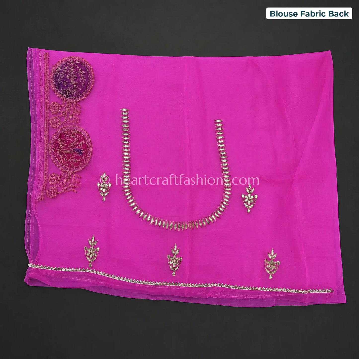 Kesar Rani Ombre Kora Silk Gota Patti Saree