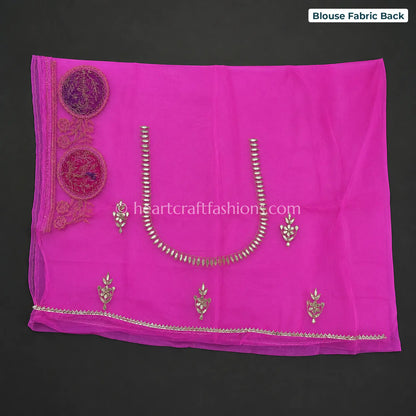 Kesar Rani Ombre Kora Silk Gota Patti Saree