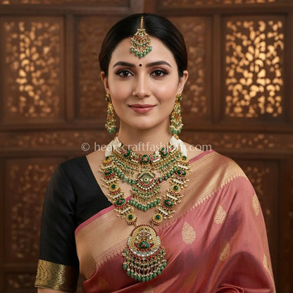 Maharani Heritage Pachi Bridal Haar