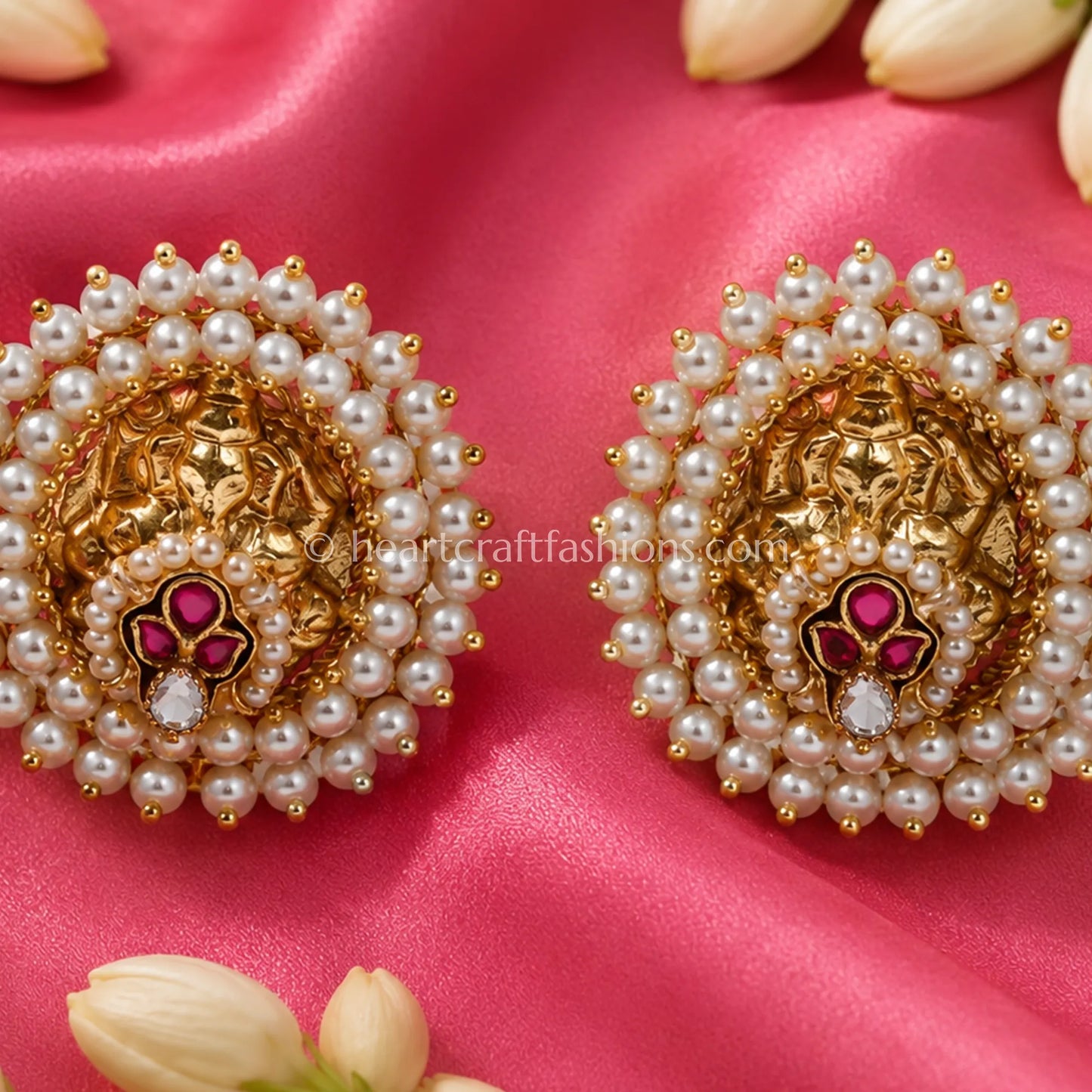 Maharani Ruby Heritage Pachi Studs