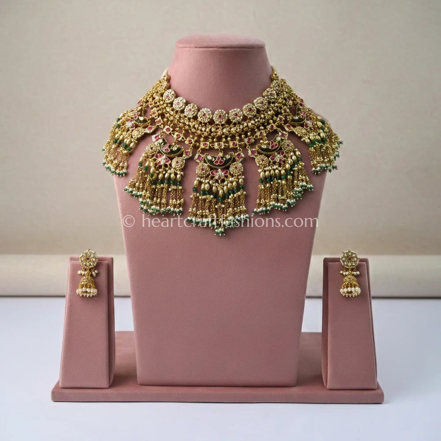Maharani Shringar Heritage Pachi Kundan Set