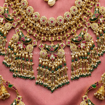 Maharani Shringar Heritage Pachi Kundan Set