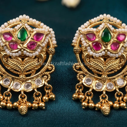 Meher Heritage Ruby-Emerald Studs