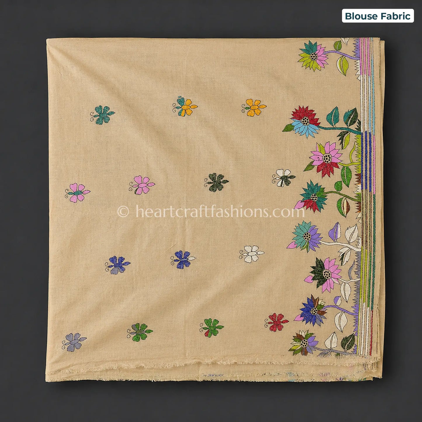 Mithi Tota Kalkata Gachi Tussar Kantha Handloom Saree