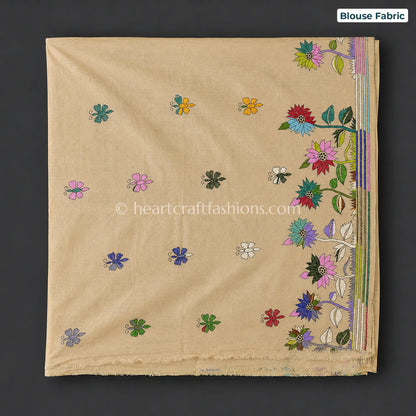 Mithi Tota Kalkata Gachi Tussar Kantha Handloom Saree