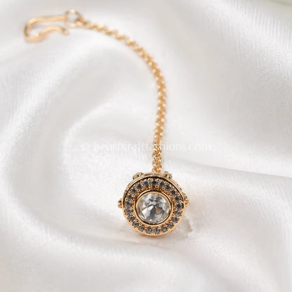 Moissanite Solitaire Halo Mini Borla