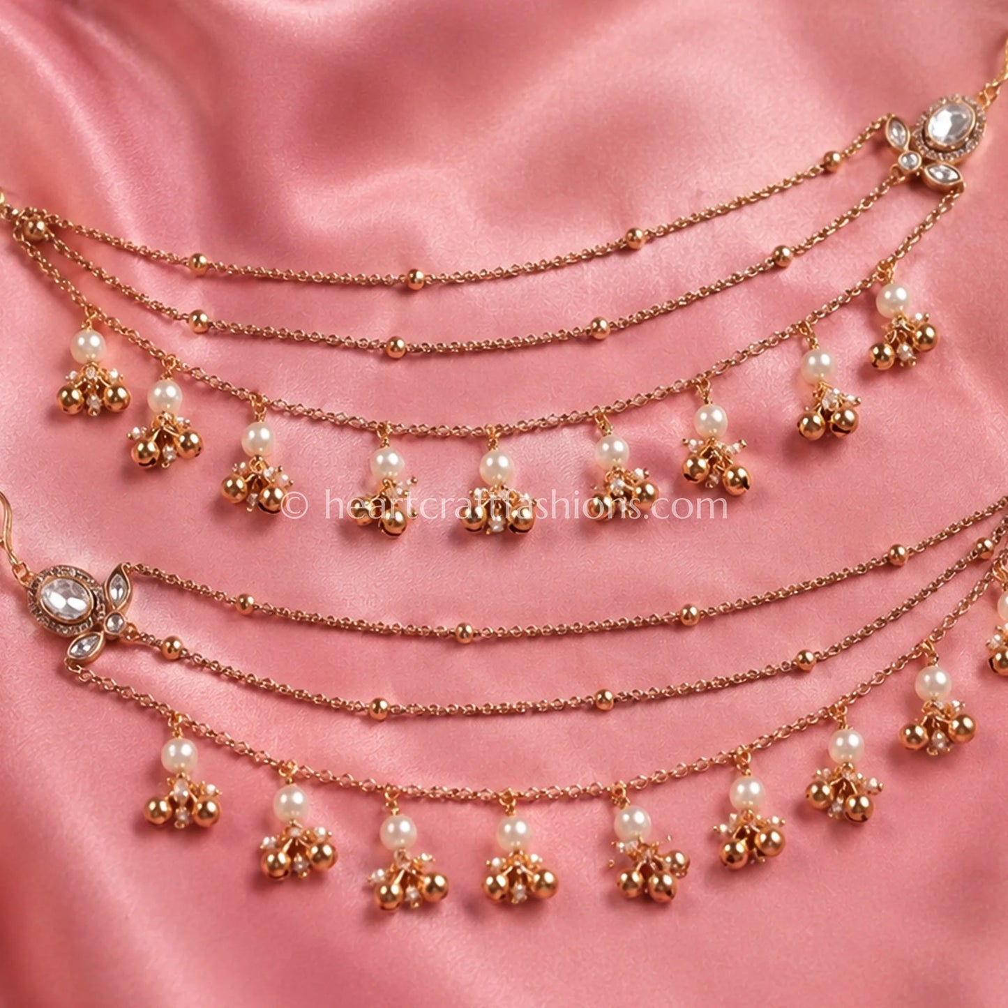 Moissanite Pearl Drop Kaan Chain