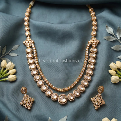 Moissanite Polki Classic Layered Haar