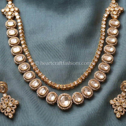 Moissanite Polki Classic Layered Haar