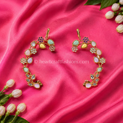Multicolor Pastel Amrapali Ear Cuffs